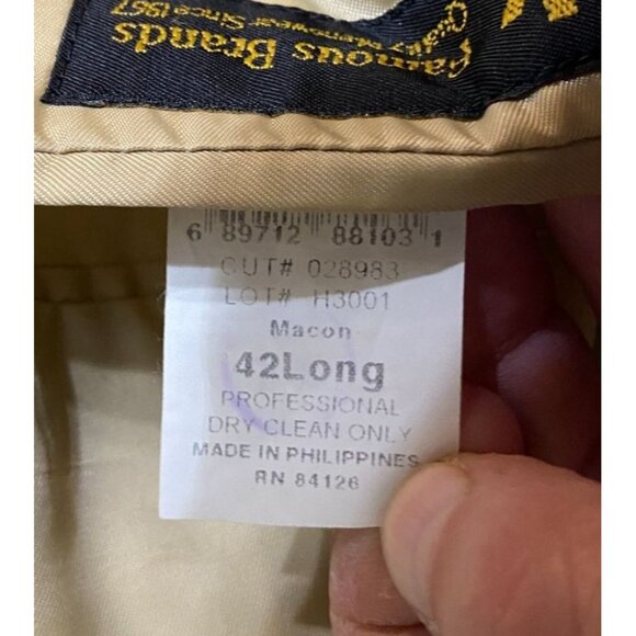 Daniel Gray Men's Blazer Jacket 42L Beige Corduroy Sport Coat SK Vintage Classic - Picture 5 of 16